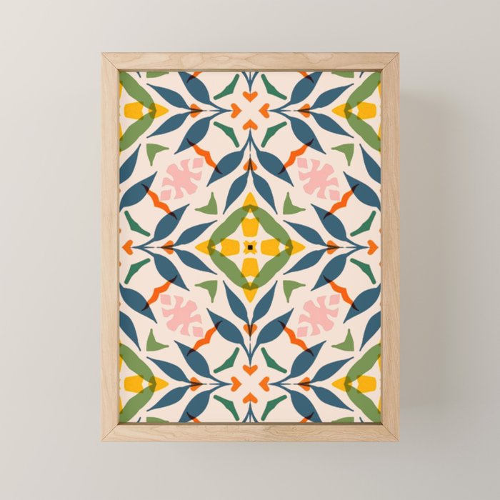 Scandi garden Mini Art Print Gallery Image 1