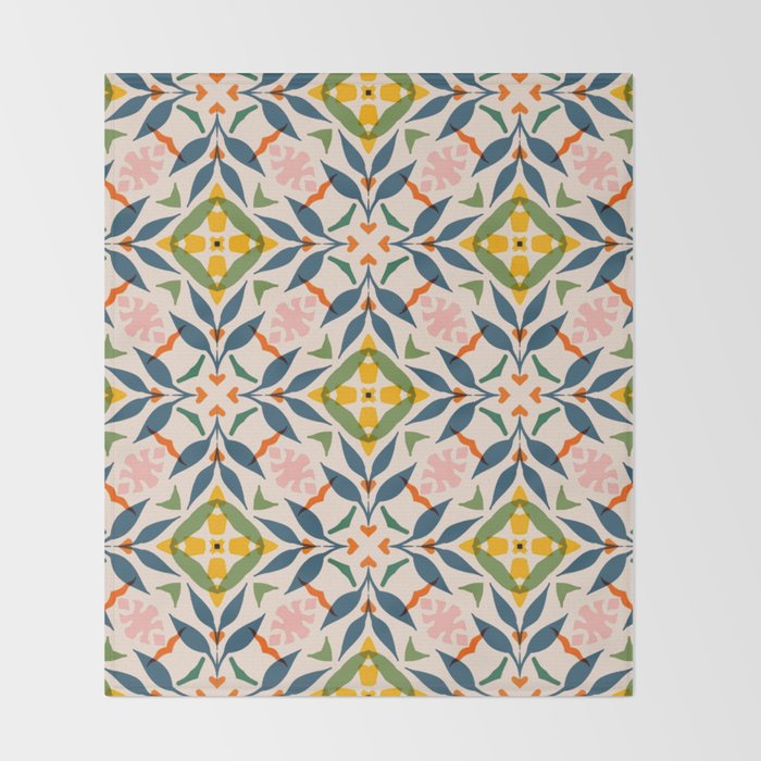 Scandi garden Throw Blanket Gallery Image 2