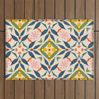 Scandi garden Outdoor Rug Gallery Image 1