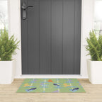 Garden Bird feeding may green Welcome Mat Gallery Image 3