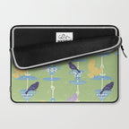 Garden Bird feeding may green Laptop Sleeve Gallery Image 2