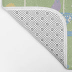 Garden Bird feeding may green Bath Mat Gallery Image 2