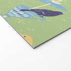 Garden Bird feeding may green Welcome Mat Gallery Image 2