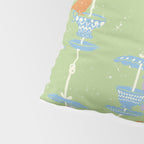 Garden Bird feeding may green Pillow Sham Gallery Image 4