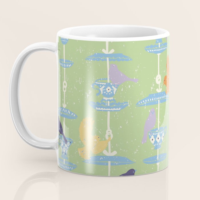 Garden Bird feeding may green Coffee Mug Gallery Image 3