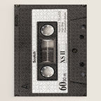 Cassette Tape Black And White #decor #society6 #buyart Jigsaw Puzzle Gallery Image 1