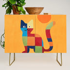 Squares Cat Credenza Gallery Image 1
