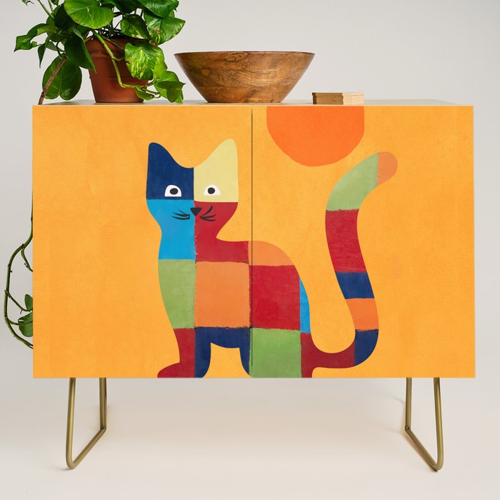 Squares Cat Credenza Gallery Image 1