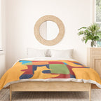 Squares Cat Duvet Cover Gallery Image 3