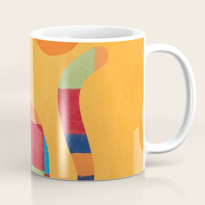 Squares Cat Coffee Mug Gallery Image 1