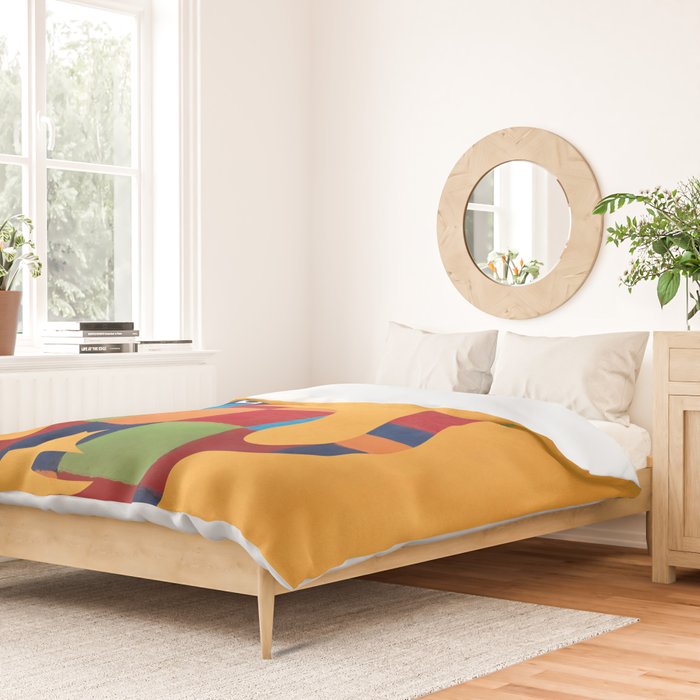 Squares Cat Duvet Cover Gallery Image 2