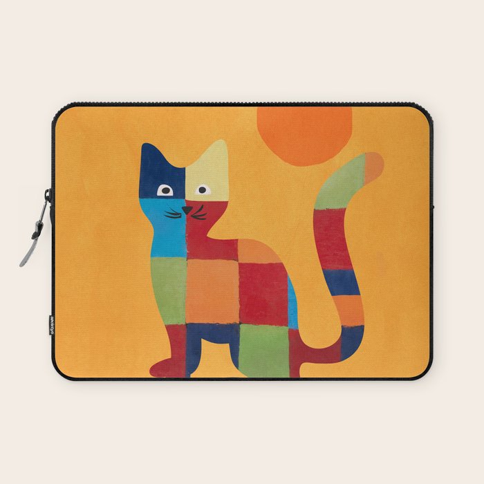 Squares Cat Laptop Sleeve Gallery Image 1