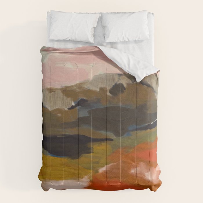 fall abstract landscape Comforter Gallery Image 6
