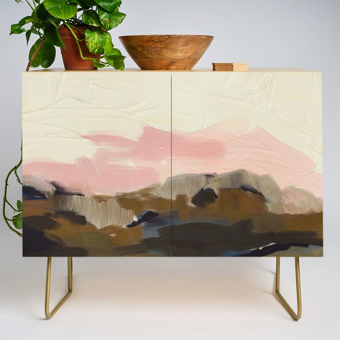 fall abstract landscape Credenza Gallery Image 1