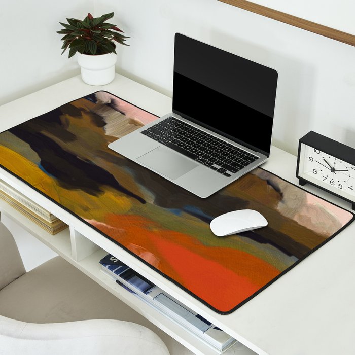 fall abstract landscape Desk Mat Gallery Image 2
