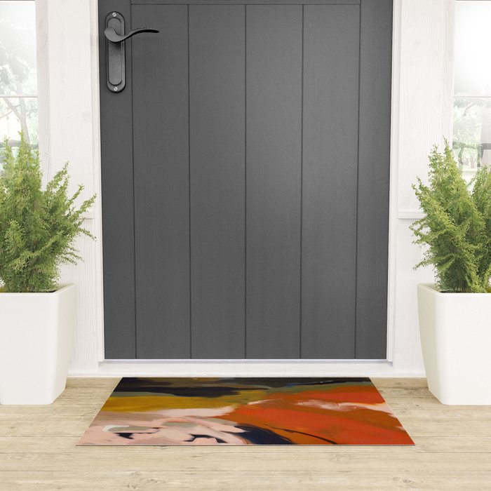 fall abstract landscape Welcome Mat Gallery Image 3
