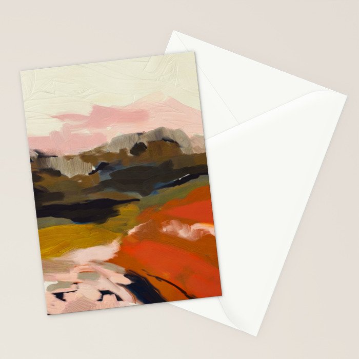fall abstract landscape Stationery Card Gallery Image 2