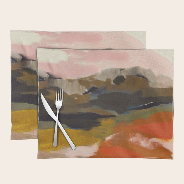 fall abstract landscape Placemat Gallery Image 1