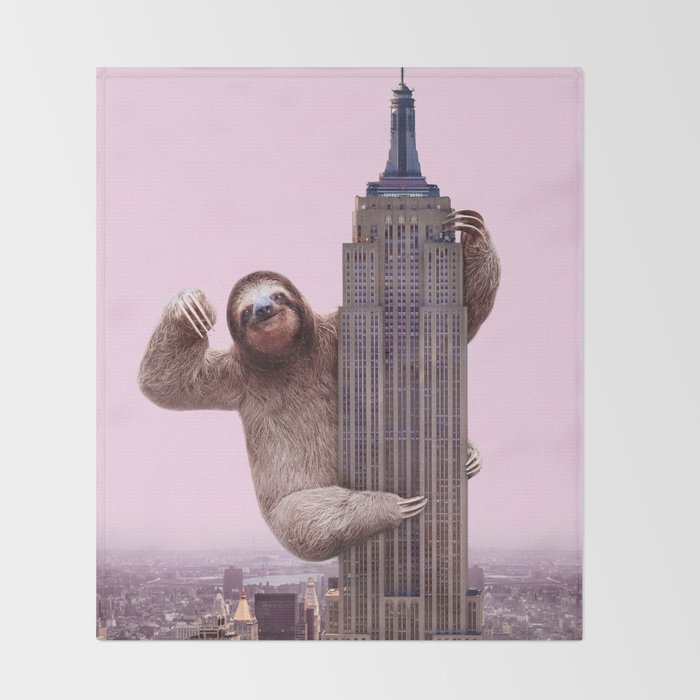 KING SLOTH Throw Blanket Gallery Image 2