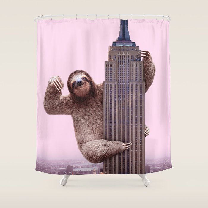 KING SLOTH Shower Curtain