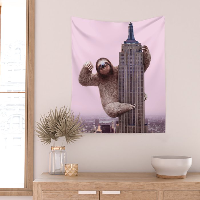 KING SLOTH Wall Tapestry Gallery Image 2