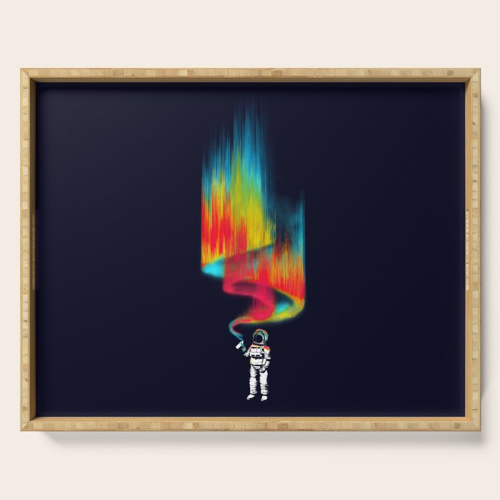 Space vandal Serving Tray Gallery Image 1