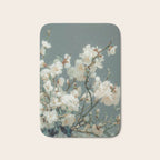 Cherry Blossom Painting Japanese Wall Art Floral Print Wabi Sabi Art Sage Green Poster japandi Art Bath Mat Gallery Image 1