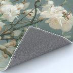 Cherry Blossom Painting Japanese Wall Art Floral Print Wabi Sabi Art Sage Green Poster japandi Art Rug Gallery Image 4