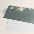 Cherry Blossom Painting Japanese Wall Art Floral Print Wabi Sabi Art Sage Green Poster japandi Art Wrapping Paper Gallery Image 2