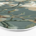 Cherry Blossom Painting Japanese Wall Art Floral Print Wabi Sabi Art Sage Green Poster japandi Art Bath Mat Gallery Image 3