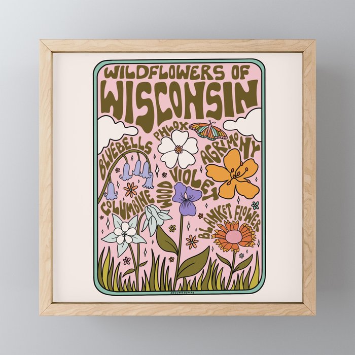 Wisconsin Wildflowers Mini Art Print Gallery Image 1
