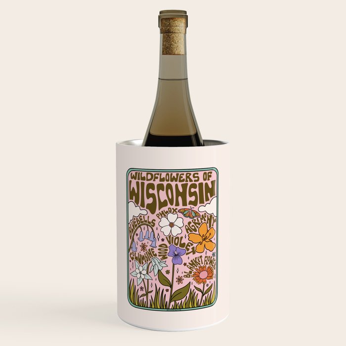 Wisconsin Wildflowers Wine Chiller Gallery Image 1