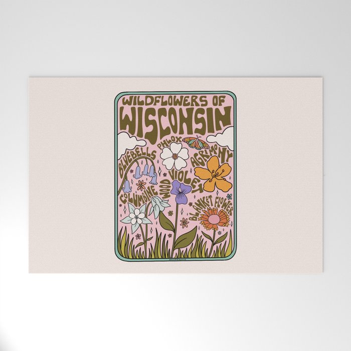 Wisconsin Wildflowers Welcome Mat Gallery Image 1