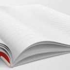 Copacetic Retro Abstract Pattern Red and Cream Notebook Gallery Image 2