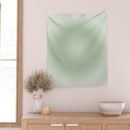 Aura Gradient In Sage Green Wall Tapestry Gallery Image 2