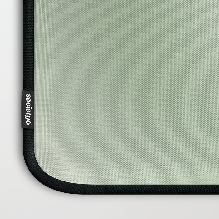 Aura Gradient In Sage Green Laptop Sleeve Gallery Image 3