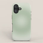 Aura Gradient In Sage Green iPhone Case Gallery Image 1