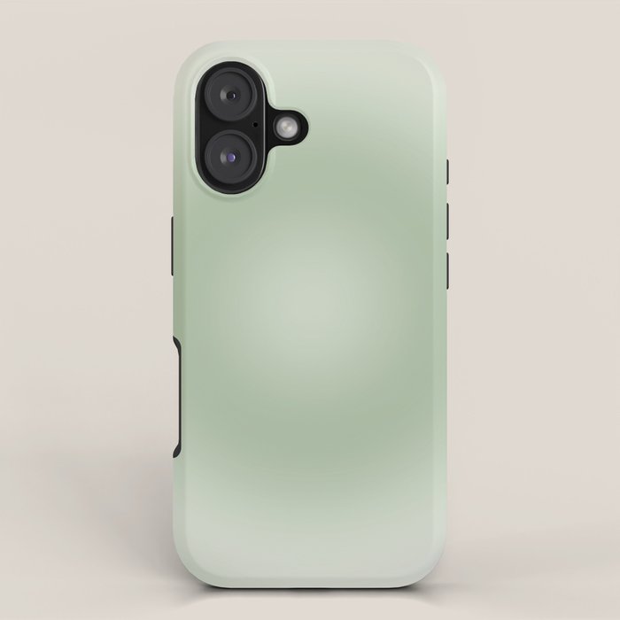 Aura Gradient In Sage Green iPhone Case Gallery Image 1
