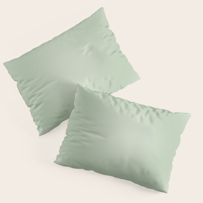 Aura Gradient In Sage Green Pillow Sham Gallery Image 3
