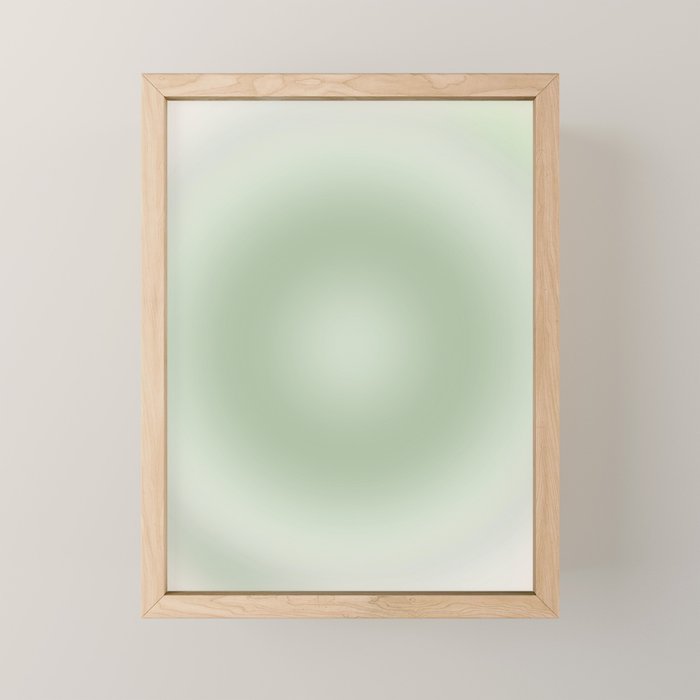 Aura Gradient In Sage Green Mini Art Print Gallery Image 1