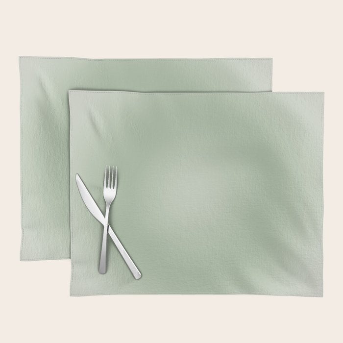 Aura Gradient In Sage Green Placemat Gallery Image 1