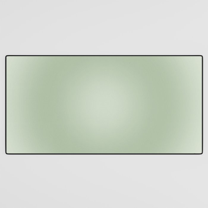 Aura Gradient In Sage Green Desk Mat Gallery Image 3