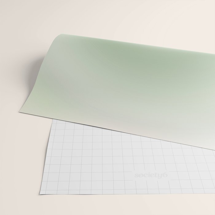 Aura Gradient In Sage Green Wrapping Paper Gallery Image 2