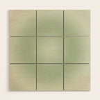 Aura Gradient In Sage Green Wood Wall Art Gallery Image 1