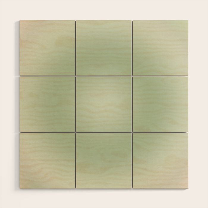 Aura Gradient In Sage Green Wood Wall Art Gallery Image 1