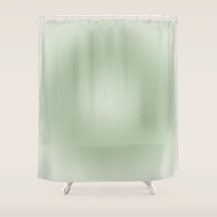 Aura Gradient In Sage Green Shower Curtain Gallery Image 1
