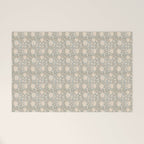 Block Print Lotus Floral - Sage Welcome Mat Gallery Image 1