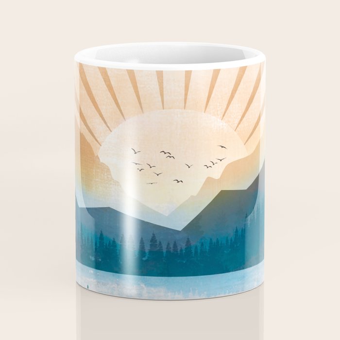 Mountain Lake Sunrise Coffee Mug Gallery Image 4