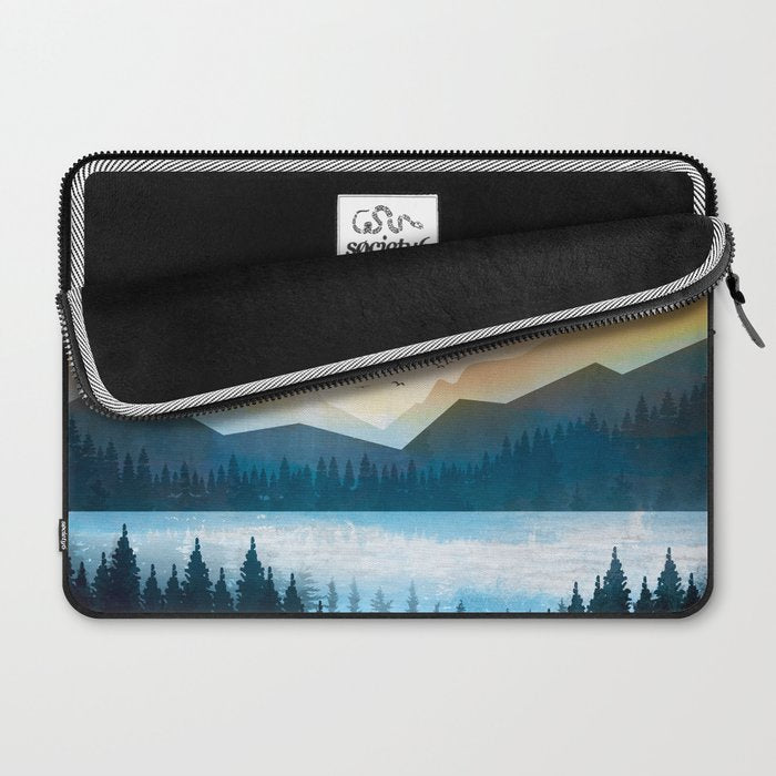 Mountain Lake Sunrise Laptop Sleeve Gallery Image 2