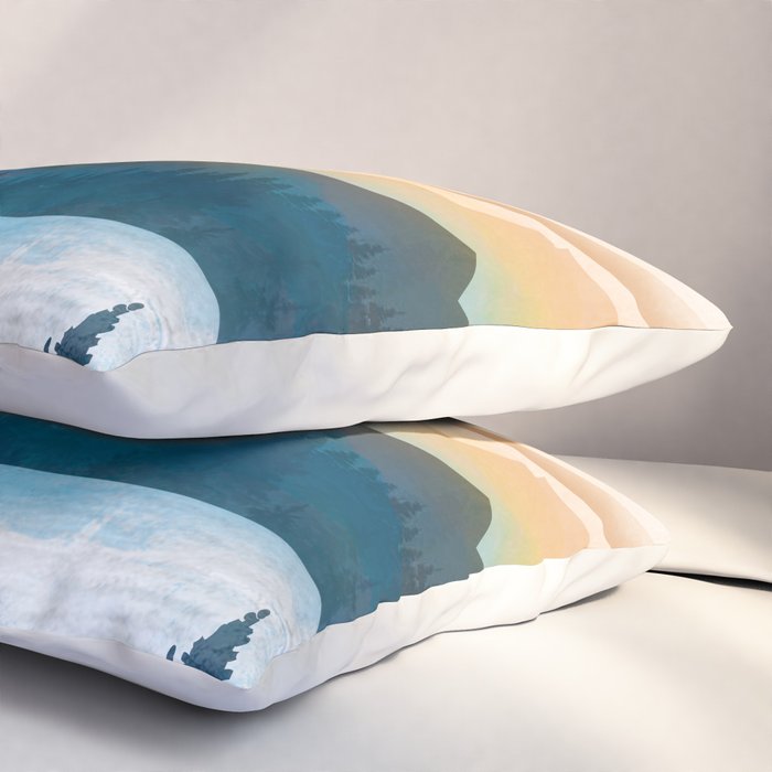 Mountain Lake Sunrise Pillow Sham Gallery Image 3